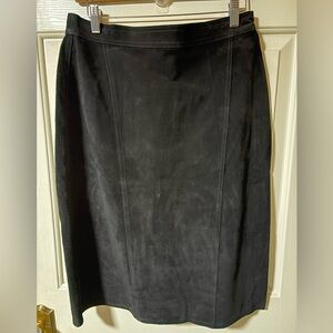 Vintage Winlit Suede Leather Skirt Sz 13/14